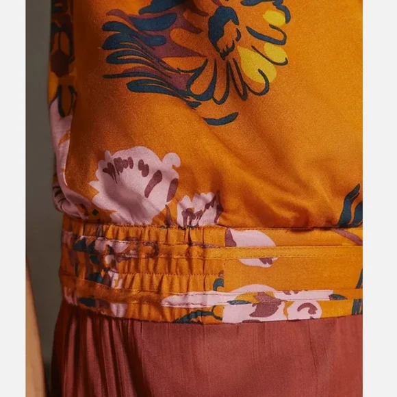 NWT Anthropologie Tiny Venus Floral Wrap Top Size Large - Picture 5 of 10